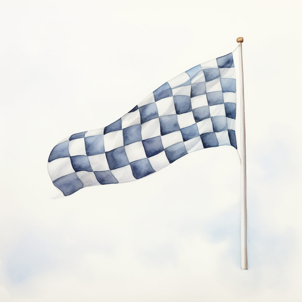 A checkered flag